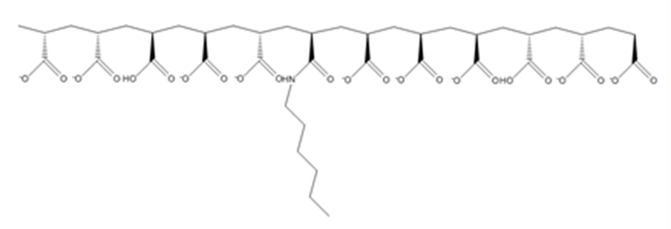 Enlarged view: Figure 1. Structure of one unit of the HPAA polymer.